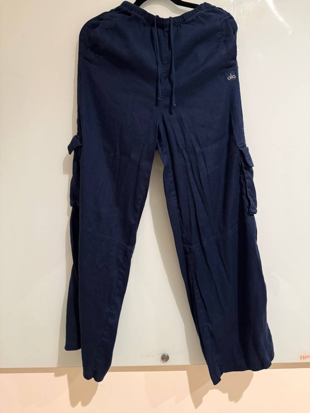 Alo Linen Getaway Cargo Wide Leg Pant